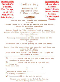 Thumbnail of Ladies Day Application Form