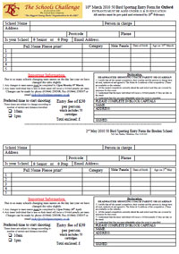 TSC 2010 Entry Form, rules, newsletter - book early!