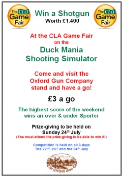 Duck Mania at CLA - win a £1,400 shotgun
