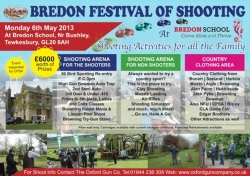Join us at Bredon Festival of Shooting - Mon 6th May