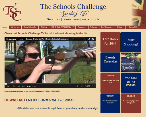TSC website snapshot