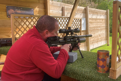 Picture of air rifle shooting