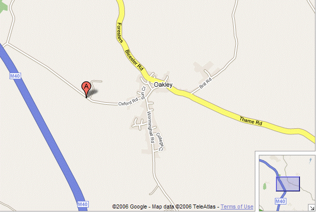 Map showing The Schools Challange, at the Oxford Gun Company location