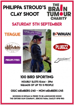 Philippa Stroud`s Charity Shoot 5th September 2020